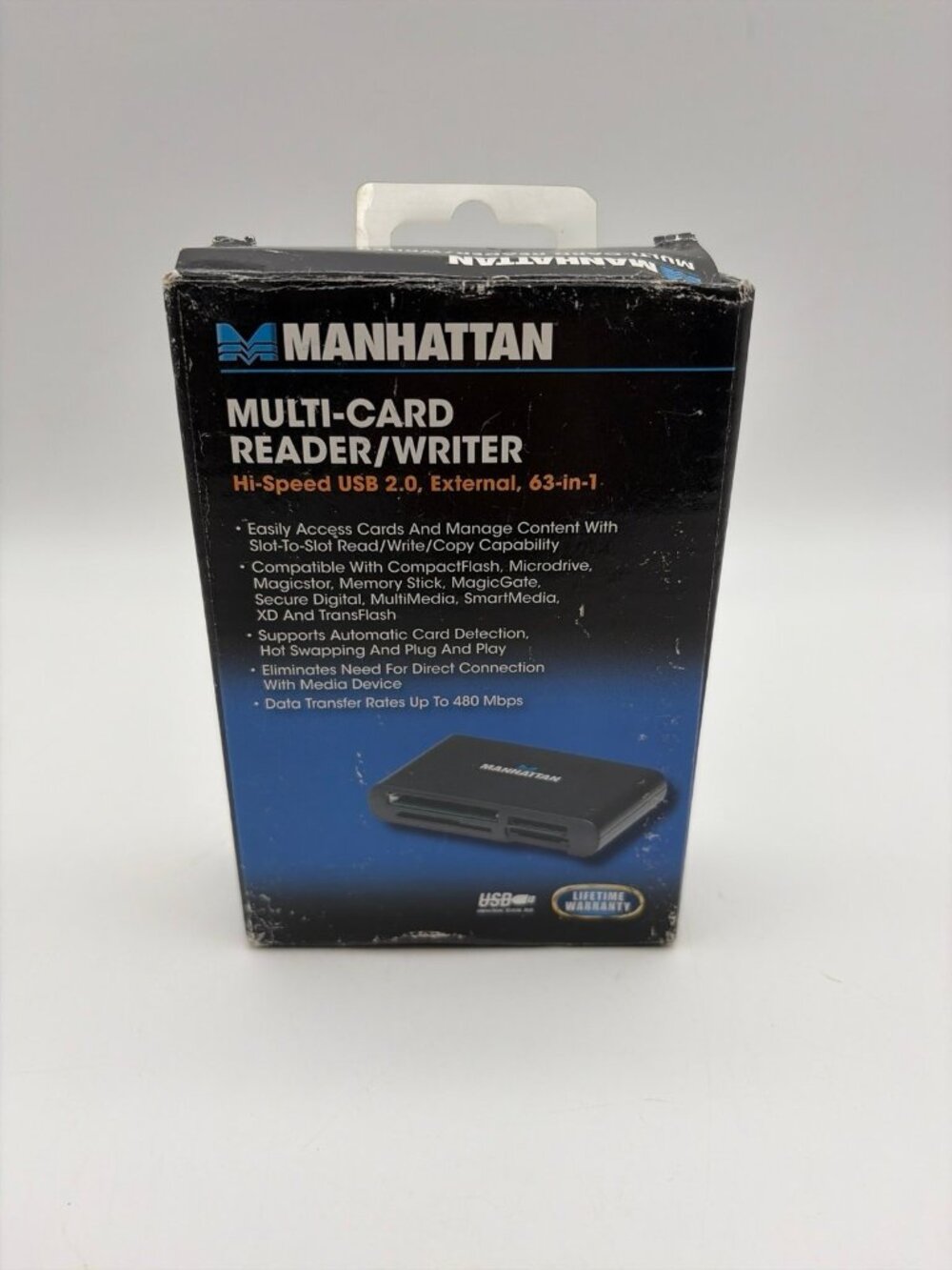 Manhattan USB 2.0 External Multi-Card Reader & Writer, 63-in-1 New Open Box